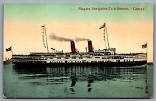 Postcard c1910s Niagara Navigation Co.’s Steamer Cayuga Unused Scrapped 1960s picture