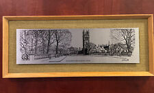 Magdalen Tower and Bridge Oxford Steel Reproduction Picture by JA Hurley Vintage picture