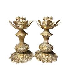 Vintage GIM 616 Pair of Candle Holders MCM ornate  picture
