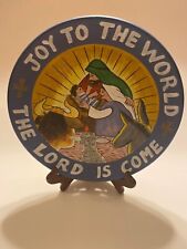Christmas Plate/Joy To The World/Nativity Scene/Clay/Decorative picture