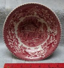 * Vintage - Thos Hughes - STAFFORDSHIRE - RED - AVON Cottage - CEREAL BOWL ?? ** picture