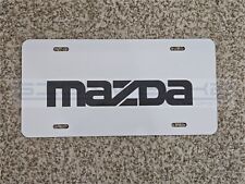 Mazda Black Vanity Plate metal novelty white plate picture