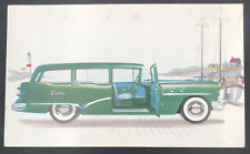 Vintage 1954 Buick 69 Century Estate Wagon Advertising Postcard picture