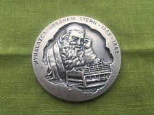 Vintage Commemorative medal VINALAZKA-ABRAAM STERN, 1769-1842 Poland picture