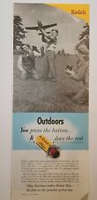 1949 ORIGINAL KODAK OUTDOORS, YOU PRESS THE BUTTON IT DOES THE REST VINTAGE ADS picture