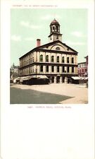 Faneuil Hall View from Street Boston MA Undivided Unused Postcard 1900 picture