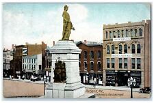 1910 Mitchell's Restaurant Monument Scene Portland Maine ME Posted Postcard picture