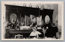 Historical Bar At Shaniko Hotel Oregon RPPC Real Photo Postcard picture