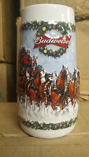 2009 BUDWEISER BUD CHRISTMAS STEIN  HOLIDAY BEER MUG  New old stock  anheuser   picture