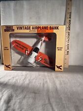 Trust Worthy #40041 First Edition Vintage Die-cast Airplane Coin Bank New In Box picture