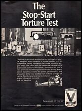 1968 Valvoline Motor Oil Stop Start Torture Test Vintage Print Ad Wall Art picture