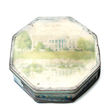 Vintage Loose -Wiles Co. WHITE HOUSE biscuit tin litho 1933 Presidents Octagonal picture