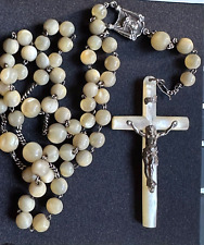 Superb Antique French Mother of Pearl Rosary  27
