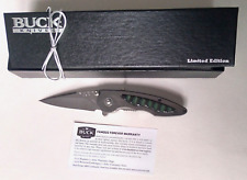 BUCK KNIFE 292 IMPULSE Jigged Buffalo Horn LIMITED EDITION NOS 2018 Discontinued picture