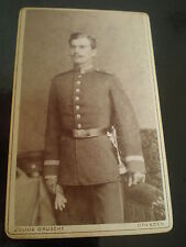 Cdv photograph soldier by julius Grusche at Dresden Germany c1880s picture