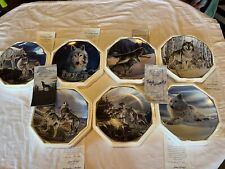The Hamilton Collection “Year Of The Wolf” Al Agnew Numbered Plates (Lot Of 7) picture
