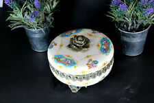 Vintage porcelain floral box lidded  picture