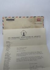 1948 Air Transport Association Airline Stewardess Association Paperwork picture