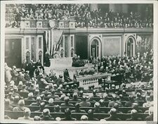 1937 Pres Woodrow Wilson Declares War On Germany Apr 6 1917 Historic 7X9 Photo picture