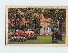 Postcard View Of Washington Park, Showing Post Office, Sandusky, Ohio picture