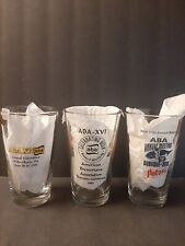 3 Beer Glasses ABA 14th, 16th & 37th Pennsylvania, California, Wisconsin, Lion  picture
