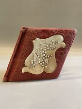 Antique 1892 Victorian Autograph Book with Entries and in an Unusual Shape picture