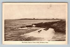 Rockport MA-Massachusetts, Rocky Point Turk's Head, Coastline, Vintage Postcard picture