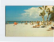 Postcard White Sandy Beach of Clearwater Beach Florida USA picture
