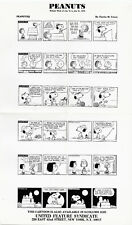 6 Daily Peanuts Strips by Charles Schulz July 16 to July 21 1973 Photostat Print picture
