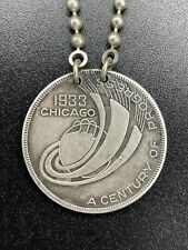 1933 Chicago World's Fair Federal Building Century Progress Token Coin Vtg Medal picture