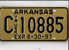 ARKANSAS 1997 license plate 