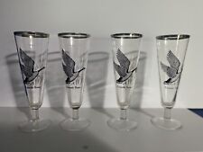 Vintage Canada Goose Pilsner Beer Glasses - Lot of 4 picture