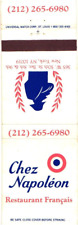 Chez Napoleon French Restaurant New York, New York Vintage Matchbook Cover picture