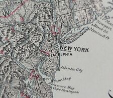 Vintage 1911 TOPOGRAPHICAL UNITED STATES Map 23