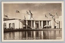 New York World's Fair British Pavilion Real Photo Postcard RPPC DPO 1938-40 picture