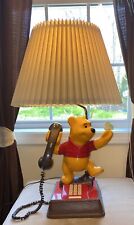 Vintage 1964 Disney Winnie the Pooh Lamp Phone With Shade Gently Used picture