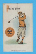 c1910s S22 Murad Cigarettes tobacco silk  PRINCETON UNIVERSITY  Golf   Golfer picture