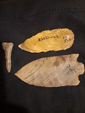 Authentic Indian Arrowheads....lot Of Three Fine Pieces.aquired  From Ansestors  picture