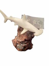 Vintage John Perry Hammerhead Shark Art Sculpture Burl Drift Wood Nautical 7.5” picture