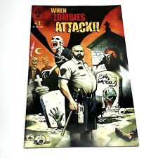 When Zombies Attack #1 FN 2006 Comic Signed By Creator/Writer Chad Waters picture
