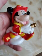 Mickey Mouse Ceramic Fireman Figure Disney Enesco Mickey & Co. Toontown 206156 picture