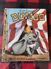 VINTAGE A Little Golden Book DUMBO 1947 Edition Walt Disney's Little Library picture