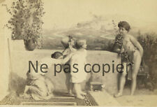 GAME SCENE circa 1860 CDV from photo board GOUPIL picture