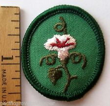 Retired  Oval 1978-2011 Girl Scout MORNING GLORY TROOP CREST Flower Patch picture