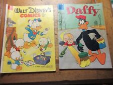 WALT DISNEY'S COMICS  #153 and DAFFY No 4 1956 picture
