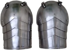 Medieval LARP Gothic Steel Pair of Pauldrons Set picture