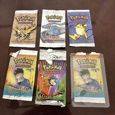 6 *Empty * Vintage Pokemon Packs picture