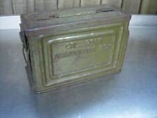 Original WW2 US Army Reeves .30 cal Ammo Box Ammunition Tin picture