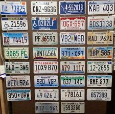 License Plate Lot - 30 plates, Bulk, Mixed States, Craft or Collect  picture