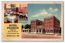 Hotel Pearson Fireproof Coffee Shoppe Russellville Arkansas AR Dualview Postcard picture